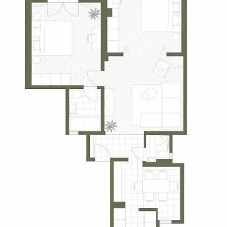 公寓 Designer Signature 2 Bdr Cismigiu Park 80sqm *